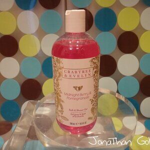 Crabtree & Evelyn Midnight Berry & Pomegranate Bath & Shower Gel 500mL 16.9 FlOz